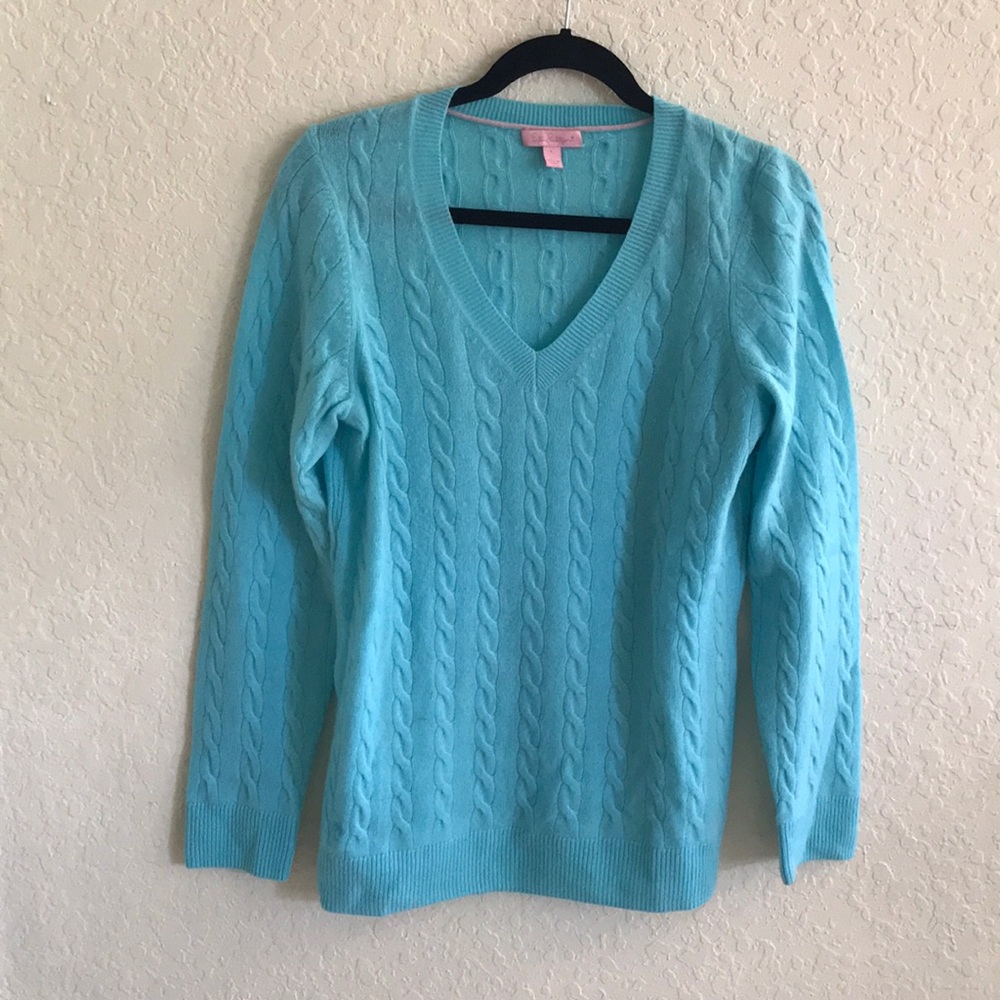 Lilly Pulitzer Cable Cashmere sweater